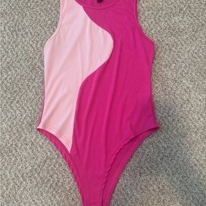 Pink and Light Pink Swimsuit